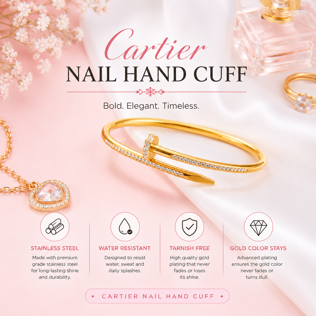 Cartier Nail Zircon Hand Cuff
