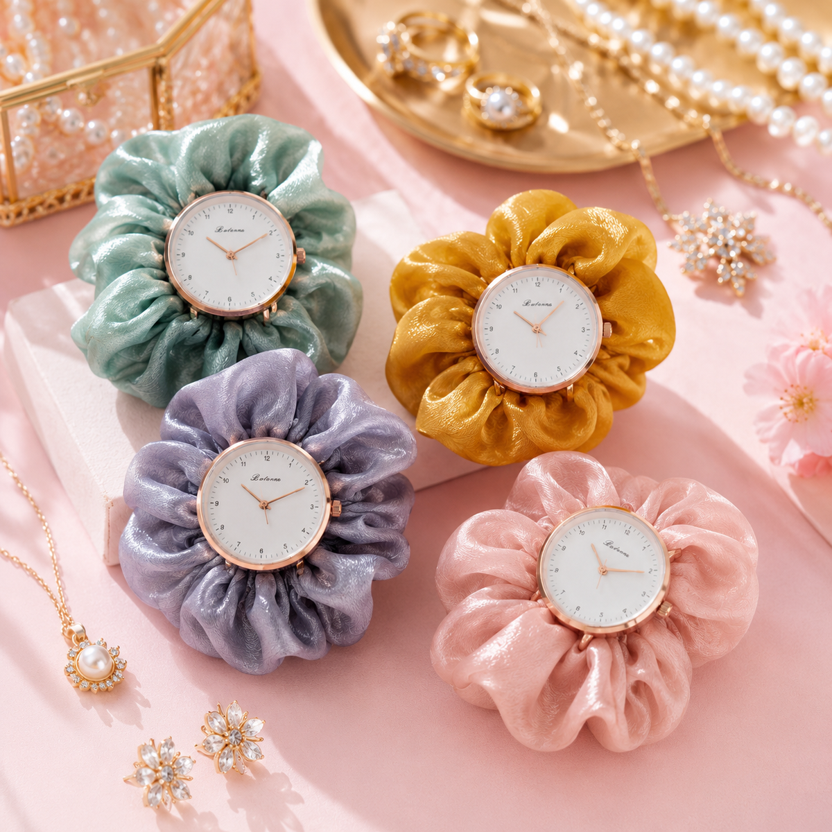 Elegant Scrunchie Watch