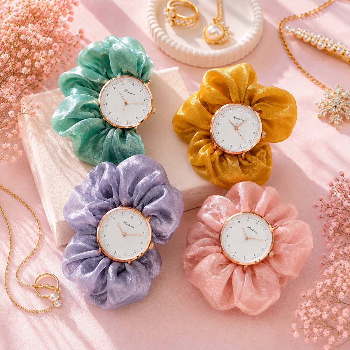 Elegant Scrunchie Watch
