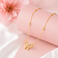 Stainless Steel Bow Necklace