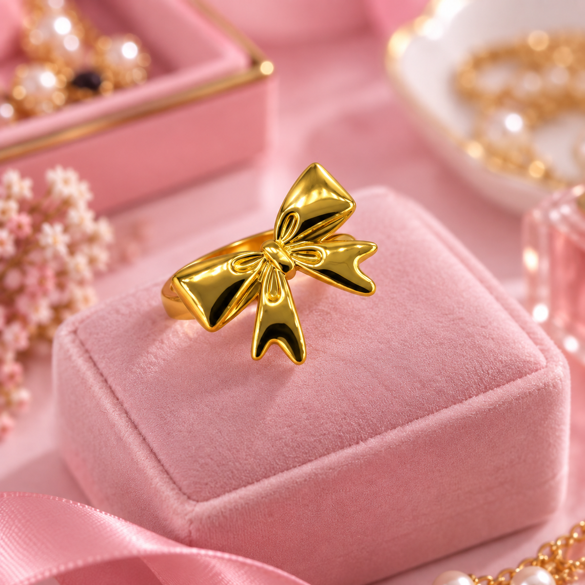 Golden Bow Ring