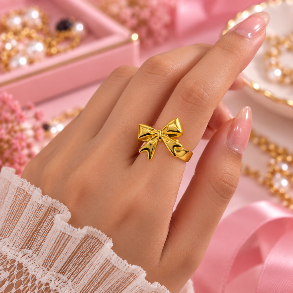 Golden Bow Ring